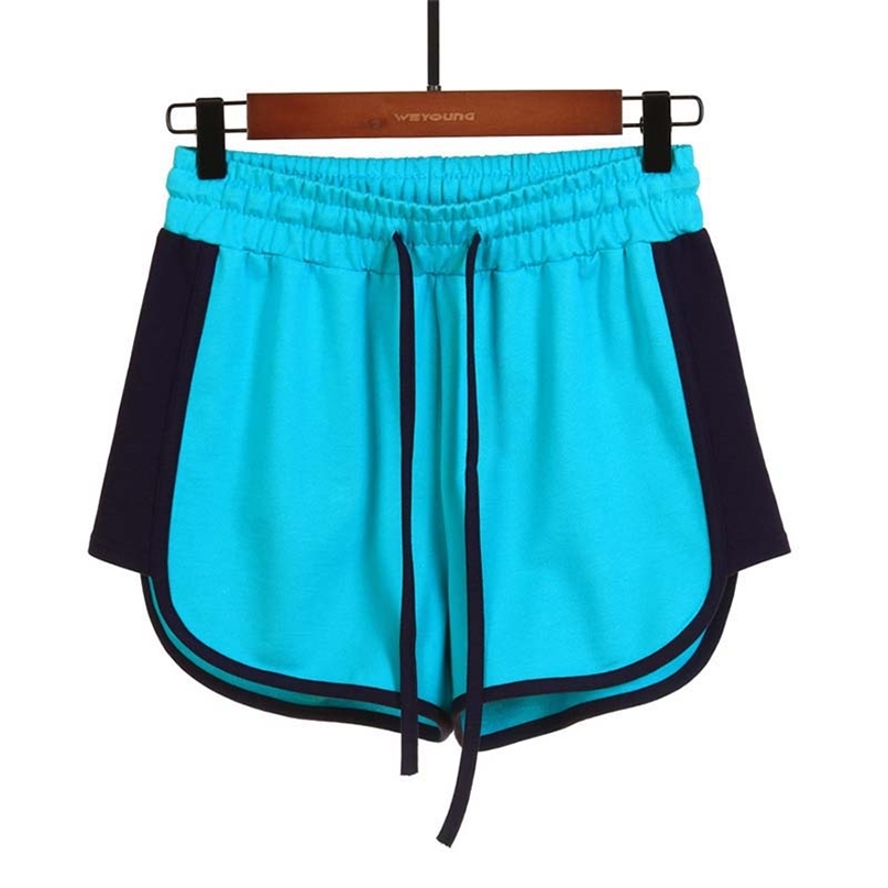 Summer Casual Sports Contrasting Color Shorts Women Drawstring Running Jogging Student Fitness Home Loose Cotton Pants 210603, Black
Summer Casual Sports Contrasting Color Shorts Women Drawstring Running Jogging Student Fitness Home Loose Cotton Pants 210603, Black