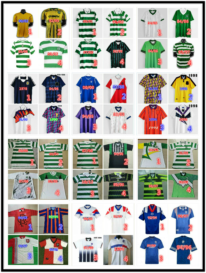 Celtic Retro soccer jerseys LARSSON 1984 87 90 92 93 94 95 96 97 99 2001 02 03 LAUDRUP GASCOIGNE Scotland vintage Classic football shirt Uniforms, Black;yellow
Celtic Retro soccer jerseys LARSSON 1984 87 90 92 93 94 95 96 97 99 2001 02 03 LAUDRUP GASCOIGNE Scotland vintage Classic football shirt Uniforms, Black;yellow