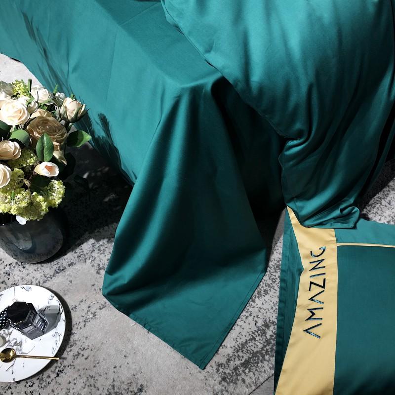 Luxury Egyptian Cotton Classical Bedding Set Queen King Size Chic Embroidery Bed Sheet Pillowcase Quilt Cover Sets