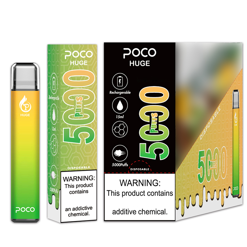 Poco Huge 5000 puffs mesh coil Electronic Cigarette Disposable vape with 950mah battery and 15ml cartridge pod US local warehouse 10 colors
Poco Huge 5000 puffs mesh coil Electronic Cigarette Disposable vape with 950mah battery and 15ml cartridge pod US local warehouse 10 colors