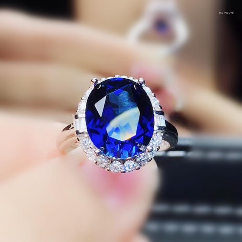 Cluster Rings Blue Sapphire Ring Per Jewelry 10*12mm 6ct Gemstone 925 Sterling Silver Fine J2120351
Cluster Rings Blue Sapphire Ring Per Jewelry 10*12mm 6ct Gemstone 925 Sterling Silver Fine J2120351
