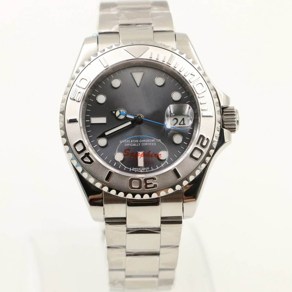 9 colors Men watch YACHTMASTER 40mm model automatic mechanical watches date sweeping movement luxury Wristwatch Self-winding Luminous 3A Stainless Solid Asia 2813, No send watch for shipping
9 colors Men watch YACHTMASTER 40mm model automatic mechanical watches date sweeping movement luxury Wristwatch Self-winding Luminous 3A Stainless Solid Asia 2813, No send watch for shipping