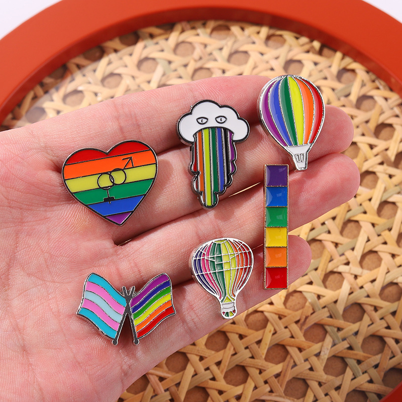Cartoon Hot-air Balloon Flag Brooches Colorful Heart Cloud Alloy Lapel Pins Unisex Travel Souvenir Gift Backpack Clothes Badge Clothing Accessories Wholesale
Cartoon Hot-air Balloon Flag Brooches Colorful Heart Cloud Alloy Lapel Pins Unisex Travel Souvenir Gift Backpack Clothes Badge Clothing Accessories Wholesale