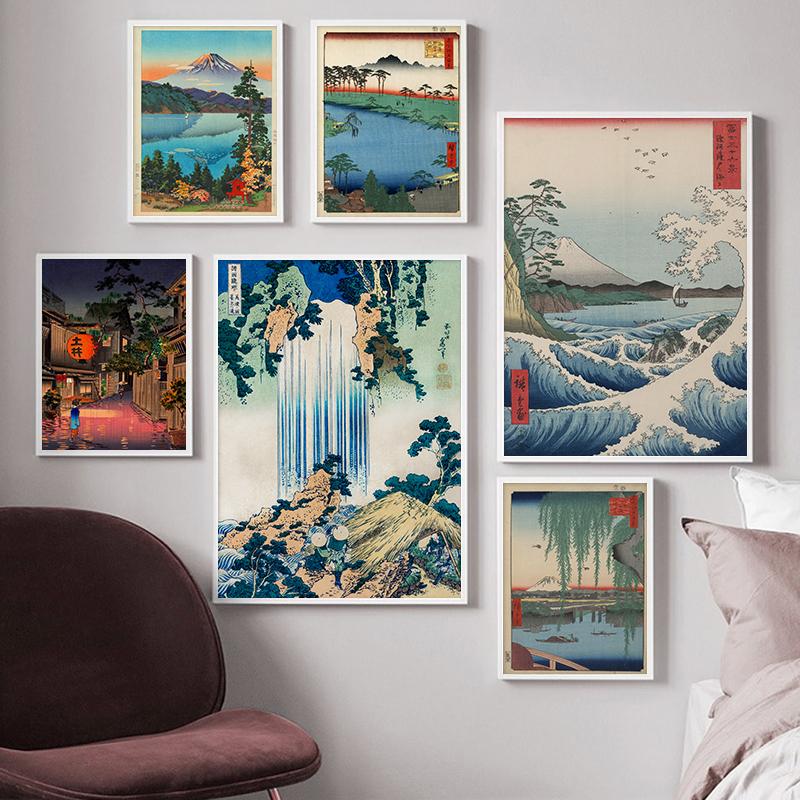 Paintings Japanese Ukiyoe Landscape Vintage Poster Print Mount Fuji Wave Kanagawa Canvas Painting Wall Art Pictures Living Room Home Decor
Paintings Japanese Ukiyoe Landscape Vintage Poster Print Mount Fuji Wave Kanagawa Canvas Painting Wall Art Pictures Living Room Home Decor