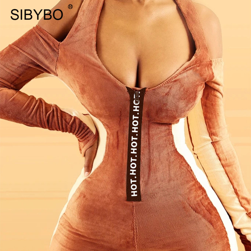 2021sibybo velvet halter backless womens romper jumpsuits autumn patchwork bodycon playsuits zipper sporty fitness overalls, Black;white
2021sibybo velvet halter backless womens romper jumpsuits autumn patchwork bodycon playsuits zipper sporty fitness overalls, Black;white