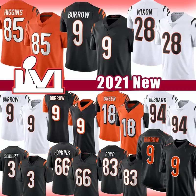 Cincinnati''Bengals''new Evan McPherson 9 Joe Burrow Football Jersey Ja'Marr Chase Tee Higgins Sam Hubbard Jessie B, Black;red
Cincinnati''Bengals''new Evan McPherson 9 Joe Burrow Football Jersey Ja'Marr Chase Tee Higgins Sam Hubbard Jessie B, Black;red
