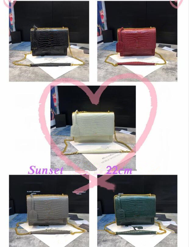 High quality bags luxurys designers handbags Gold Chain Silver Chain purses crocodile style flap bag women chain shoulder bag fashion design
High quality bags luxurys designers handbags Gold Chain Silver Chain purses crocodile style flap bag women chain shoulder bag fashion design