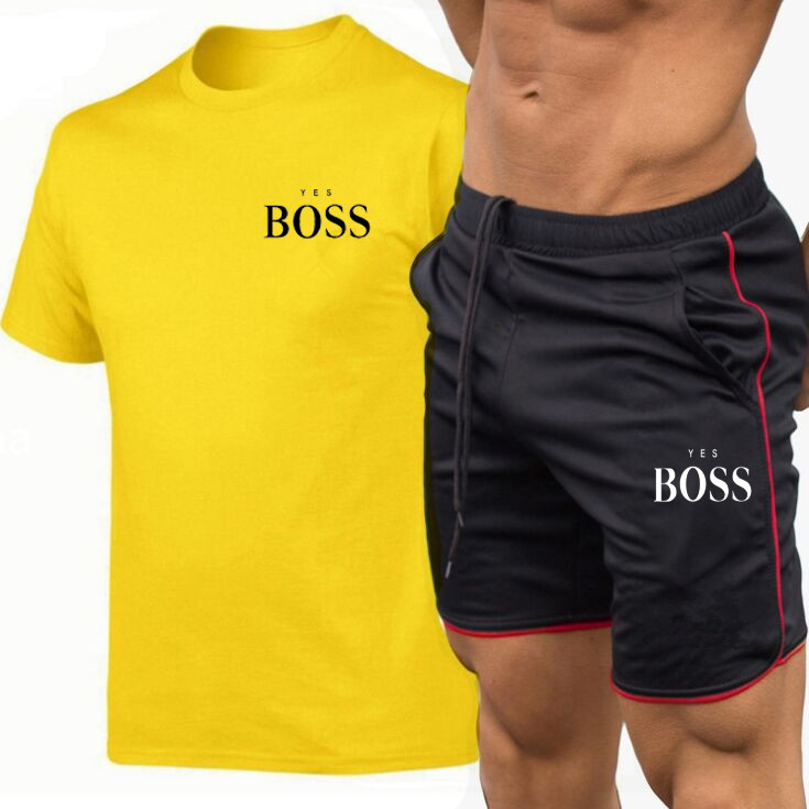 2021 Men' Tracksuit Summer Clothes Sportswear Two Piece Set T Shirt Shorts letter Printing Track Clothing Male Sweatsuit Sports Suits, Yellow
2021 Men' Tracksuit Summer Clothes Sportswear Two Piece Set T Shirt Shorts letter Printing Track Clothing Male Sweatsuit Sports Suits, Yellow