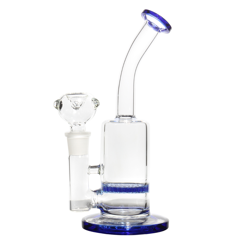 8 inch Blue Glass Hookah Shisha Water Smoking Pipes Bubbler 1 Honeycomb Perc Glass Bong With 14mm Female Bowl
8 inch Blue Glass Hookah Shisha Water Smoking Pipes Bubbler 1 Honeycomb Perc Glass Bong With 14mm Female Bowl