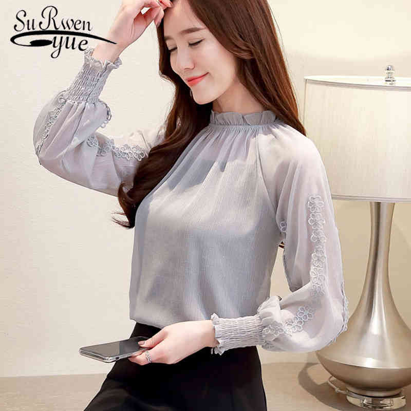 autumn fashion women causal clothes long sleeves female shirts chiffon lace tops and blouses elegant blouse 1068 40 210521, Gray
autumn fashion women causal clothes long sleeves female shirts chiffon lace tops and blouses elegant blouse 1068 40 210521, Gray