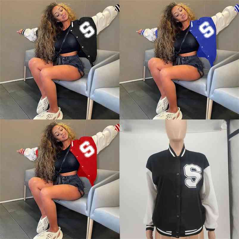 Blue Black Red Color Patchwork Big Letter Baseball Jacket Women' Designers Classic Retro Autumn Winter Coats Outwear Sports Casual Tops Skateboard Hoodie G80Q4BO
Blue Black Red Color Patchwork Big Letter Baseball Jacket Women' Designers Classic Retro Autumn Winter Coats Outwear Sports Casual Tops Skateboard Hoodie G80Q4BO