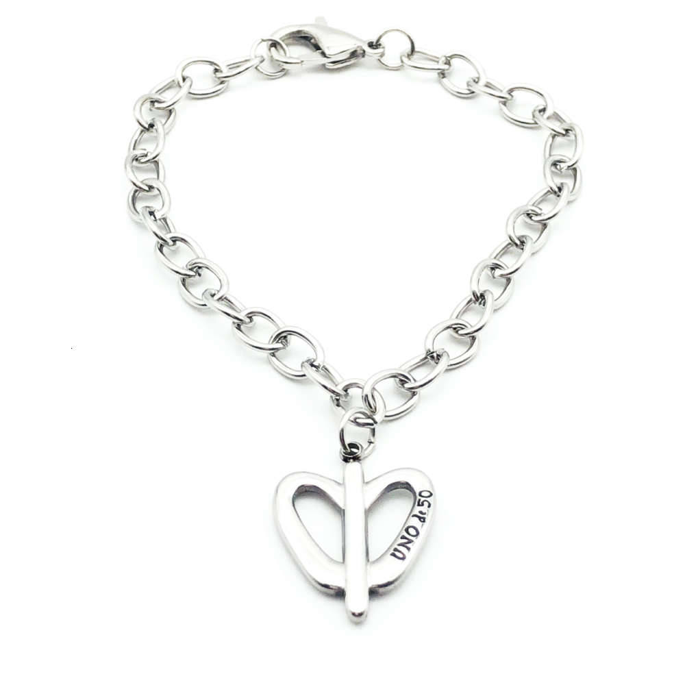 bracelet Uno Spanish stainless steel bracelet simple butterfly peach heart lettering women's Bracelet, Golden;silver
bracelet Uno Spanish stainless steel bracelet simple butterfly peach heart lettering women's Bracelet, Golden;silver