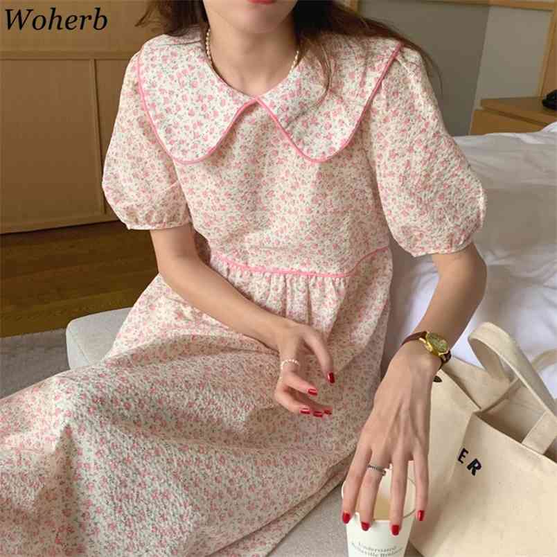Cute Peter Pan Collar Vestidos De Mujer Floral Print Elegant Dress Chic Maxi es Femme Summer Sweet Robe 210519, Pink
Cute Peter Pan Collar Vestidos De Mujer Floral Print Elegant Dress Chic Maxi es Femme Summer Sweet Robe 210519, Pink
