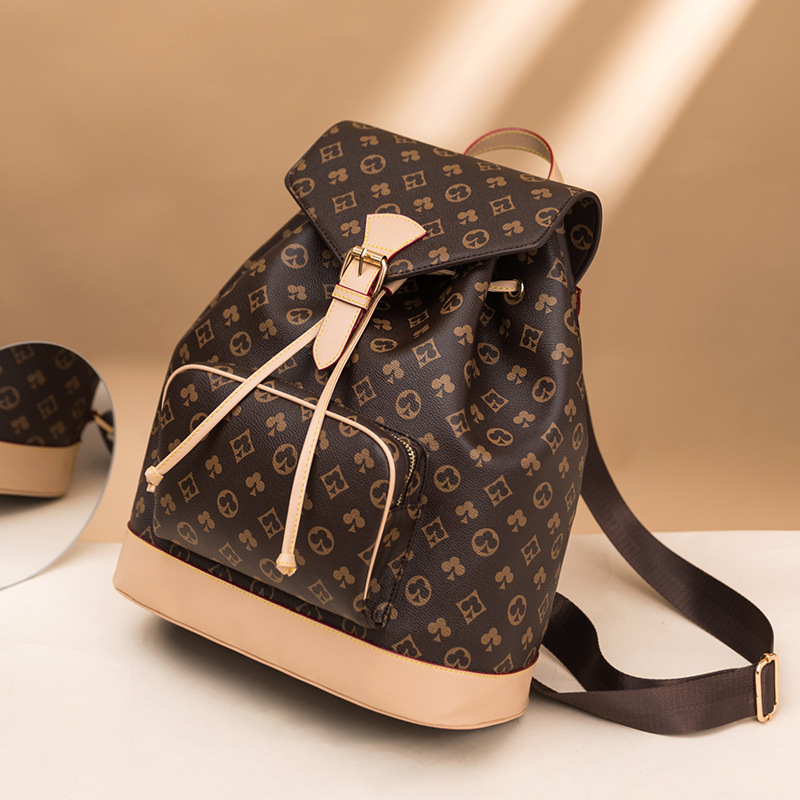 Top backpack Luxury style Women handbag wild college wind printed large capacity multi-function Men backpacks designer bag Brown flower & grid, As pic
Top backpack Luxury style Women handbag wild college wind printed large capacity multi-function Men backpacks designer bag Brown flower & grid, As pic