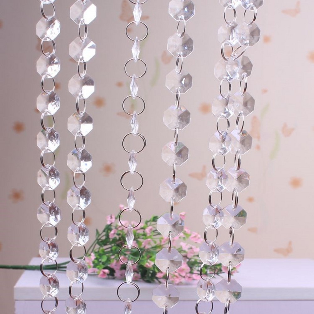 Clear Acrylic Crystal Bead Garland Strands 14mm Christmas Tree Curtain Hanging Octagonal Beads Chain For Wedding Party Decorations
Clear Acrylic Crystal Bead Garland Strands 14mm Christmas Tree Curtain Hanging Octagonal Beads Chain For Wedding Party Decorations
