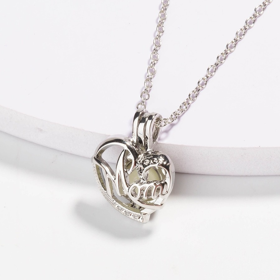 Mom Luminous Glow In The Dark Heart Pendant Necklace Blue Green Fluorescence Locket Necklaces Cage for Women Girls Fashion Jewelry Will and Sandy
Mom Luminous Glow In The Dark Heart Pendant Necklace Blue Green Fluorescence Locket Necklaces Cage for Women Girls Fashion Jewelry Will and Sandy