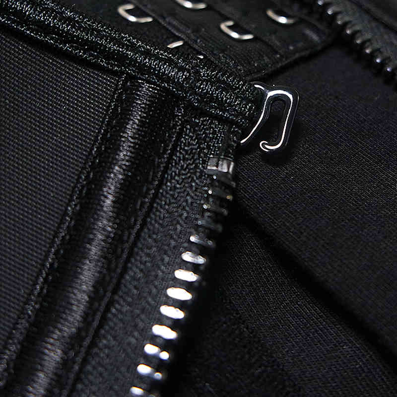 High compression Latex Waist Trainer Rubber Waist Cincher Body Shaper 9 Steel Boned Firm Body Shapewear Stomach Slimming Belt 210402