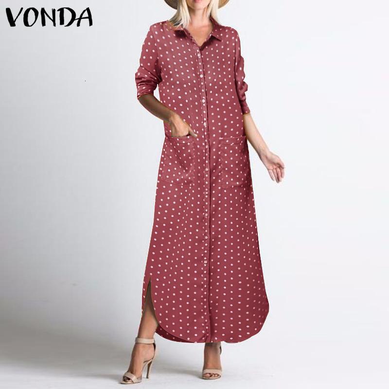 Women's Blouses & Shirts Polka Dot Loose Dress VONDA Women Printed Autumn Sundress Stylish Lapel Neck Long Shirt Elegant Sleeve Sp, Pink
Women's Blouses & Shirts Polka Dot Loose Dress VONDA Women Printed Autumn Sundress Stylish Lapel Neck Long Shirt Elegant Sleeve Sp, Pink