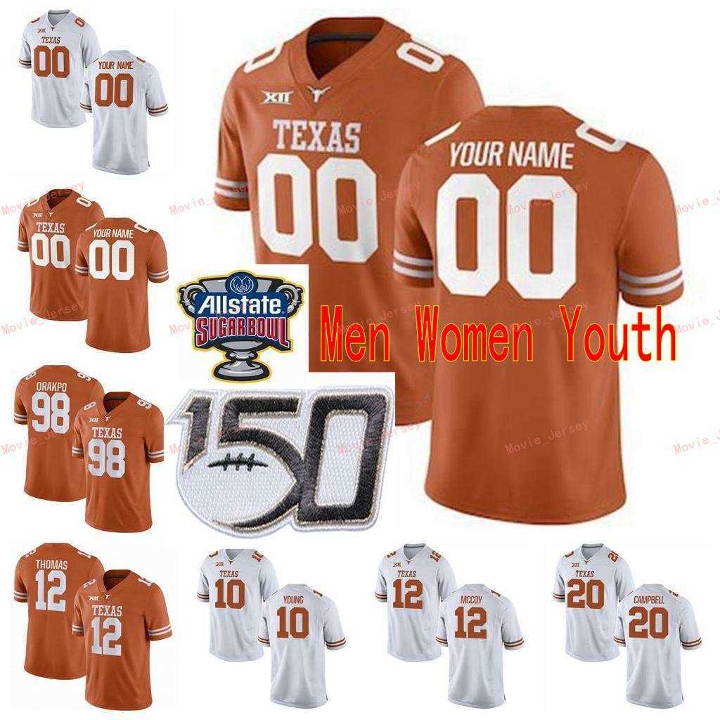 Stitched Custom 85 Malcolm Epps 9 Collin Johnson 98 Brian Orakpo 99 Keondre Coburn Texas Longhorns College Men Women Youth Jersey, Mens orange with 150th patch
Stitched Custom 85 Malcolm Epps 9 Collin Johnson 98 Brian Orakpo 99 Keondre Coburn Texas Longhorns College Men Women Youth Jersey, Mens orange with 150th patch