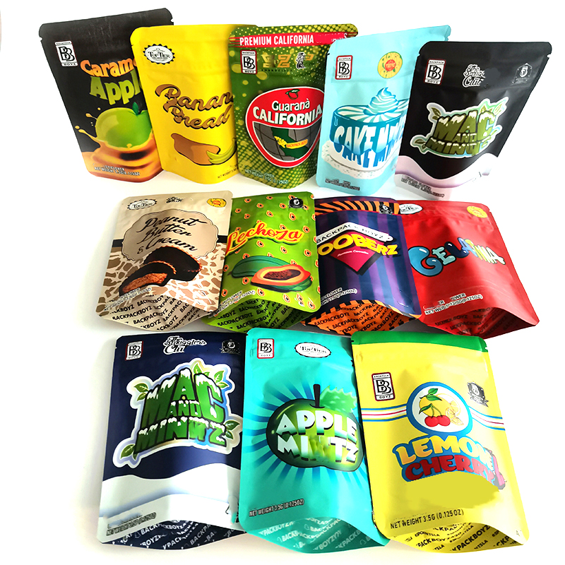 Smell proof packaging bags 3.5g Backpack boyz 37 designs stand pouch zipper top 3.5 dry herb flower mylar bag with hologram stickers
Smell proof packaging bags 3.5g Backpack boyz 37 designs stand pouch zipper top 3.5 dry herb flower mylar bag with hologram stickers