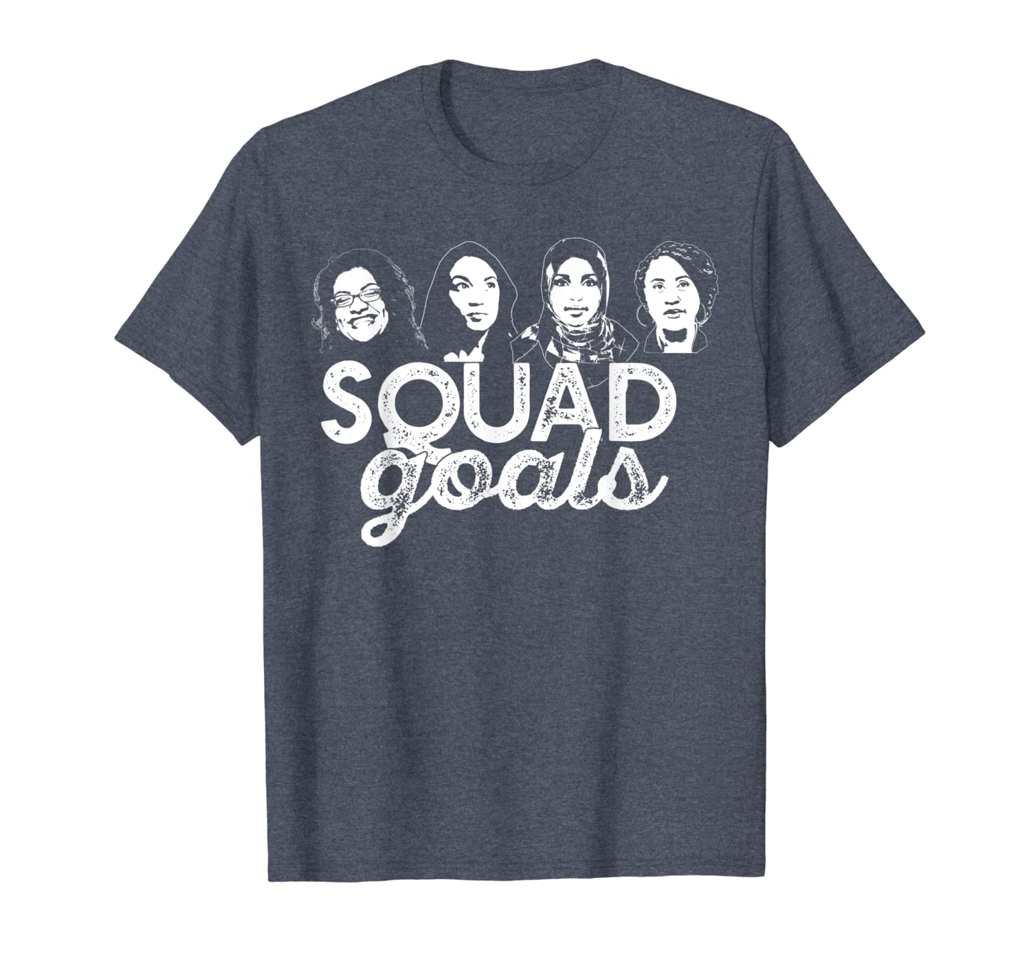 squad goals t-shirt tlaib aoc ocasio-cortez omar pressley, White;black 
squad goals t-shirt tlaib aoc ocasio-cortez omar pressley, White;black