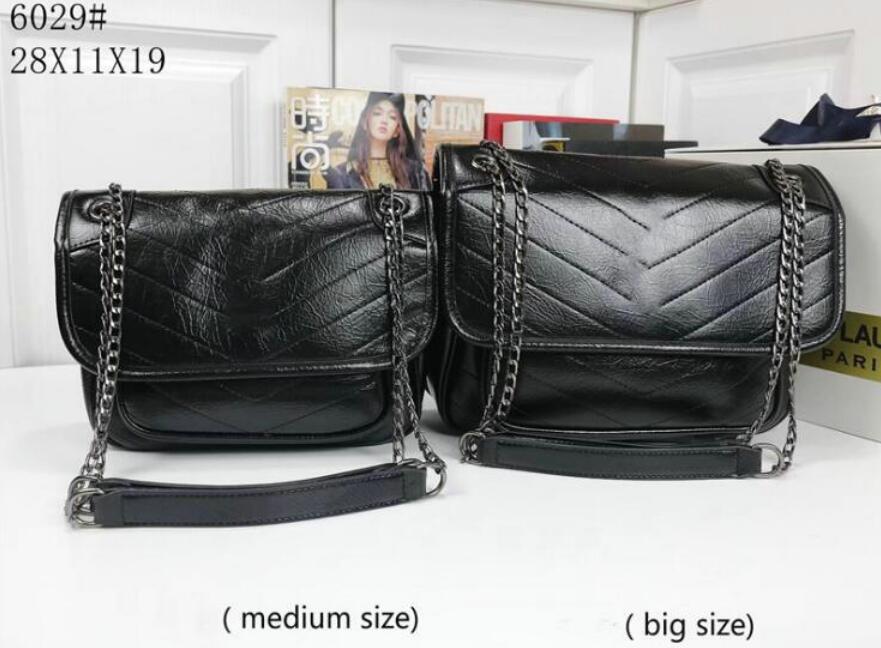 Classsic Niki Vintage Leather Chain Shoulder Bags Clutch Flap Bag Desinger Crossbody Letter Womens Shopping Handbag Purs, Black
Classsic Niki Vintage Leather Chain Shoulder Bags Clutch Flap Bag Desinger Crossbody Letter Womens Shopping Handbag Purs, Black