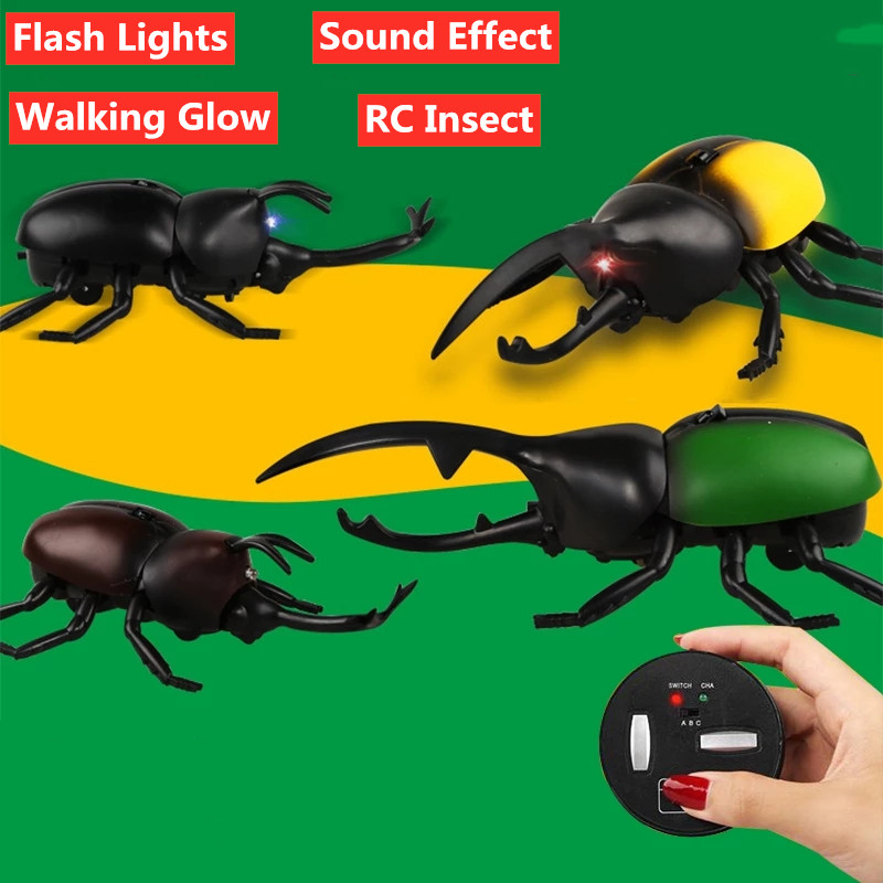 Lighting RC Beetle Simulative Unicorn Insects Animal Robot Toy with Sound Cute Magic Ant Prank Jokes for Kid Pet Gifts RC Insect
Lighting RC Beetle Simulative Unicorn Insects Animal Robot Toy with Sound Cute Magic Ant Prank Jokes for Kid Pet Gifts RC Insect