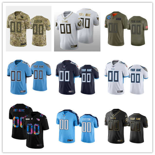 Customized Jersey Football Tennessee„Titans„MEN WOMEN YOUTH Limited Vapor Untouchable Alternate 100% embroidery S-6XL