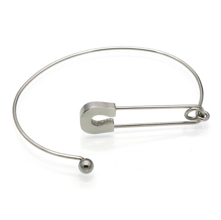 Vintage Bangle Stainless Steel Metal Plain Nautical Pin Wire Bangle Thin Gold Color Bracelet For Birthday Gift GC690
