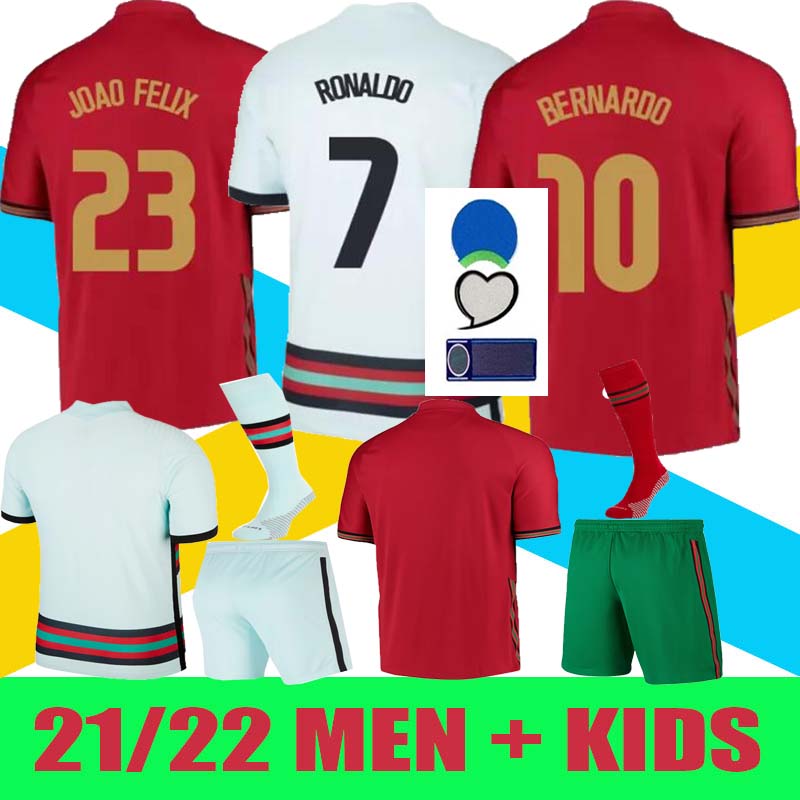 20/21 RONALDO soccer jersey Bruno FERNANDES 2021 André Silva Joao Felix PEPE Football shirts men + kids sets with socks uniforms, Away
20/21 RONALDO soccer jersey Bruno FERNANDES 2021 André Silva Joao Felix PEPE Football shirts men + kids sets with socks uniforms, Away