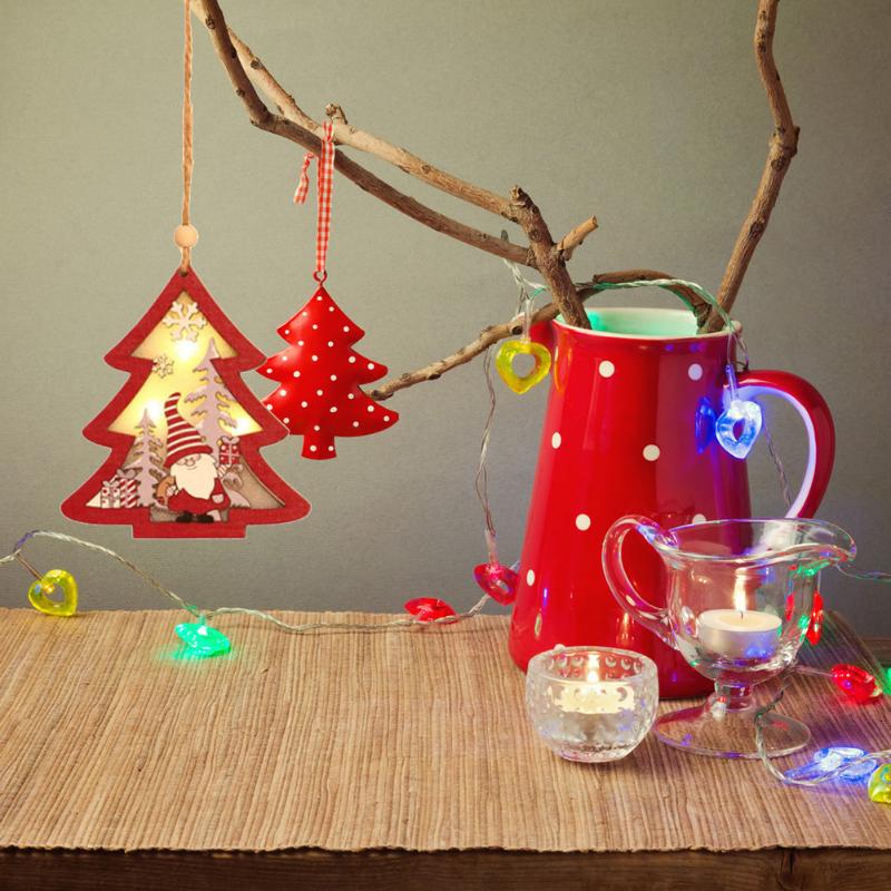 Christmas Decorations LED Light Ornaments Wooden Hanging Pendants Star Xmas Tree For Home Party Year Decor
Christmas Decorations LED Light Ornaments Wooden Hanging Pendants Star Xmas Tree For Home Party Year Decor