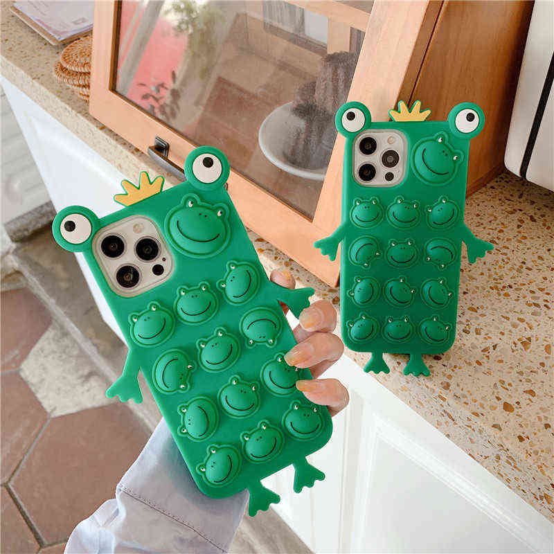 Cartoon frog 3D Phone case For iphone 13 12 11 Pro Max XS MAX XR X 6s 6 7 8 Plus SE20 kid gift Safe Foam Soft silicone cute cove Y1028
Cartoon frog 3D Phone case For iphone 13 12 11 Pro Max XS MAX XR X 6s 6 7 8 Plus SE20 kid gift Safe Foam Soft silicone cute cove Y1028