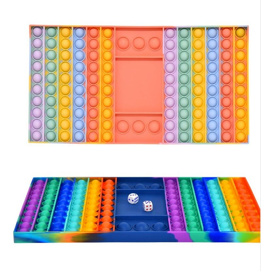 Fidget Toy Party Decompression Toys Push Bubble Checkerboard Rainbow Stress Reliever Autism Special Needs Sensory Gifts for Kids Game 857
Fidget Toy Party Decompression Toys Push Bubble Checkerboard Rainbow Stress Reliever Autism Special Needs Sensory Gifts for Kids Game 857