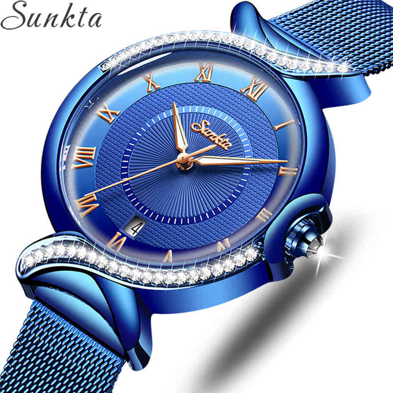 SUNKTA Brand Luxury Women Watches Fashion Quartz Watch Ladies Simple Waterproof Wrist Watch Gift for Girl Relogio Feminino 210517, Purple
SUNKTA Brand Luxury Women Watches Fashion Quartz Watch Ladies Simple Waterproof Wrist Watch Gift for Girl Relogio Feminino 210517, Purple