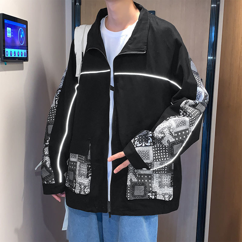 Men's Jackets cashew blossom monkey spring and autumn male fashion loose size American reflective jacket vintage high street B6HP, 1# shoe box
Men's Jackets cashew blossom monkey spring and autumn male fashion loose size American reflective jacket vintage high street B6HP, 1# shoe box