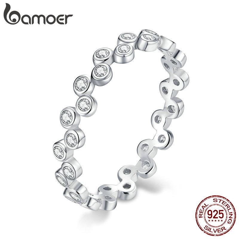 Cluster Rings Bamoer S925 Sterling Silver Clear CZ Bubble Stackable Finger For Women Engagement Wedding Statement Jewelry BSR123, Golden;silver
Cluster Rings Bamoer S925 Sterling Silver Clear CZ Bubble Stackable Finger For Women Engagement Wedding Statement Jewelry BSR123, Golden;silver