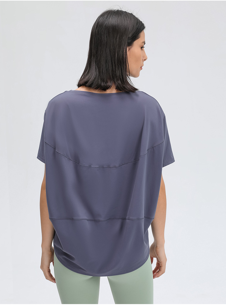 No-see through yogaTops LU-57 T-Shirt Solid Colors Women Fashion Outdoor Yoga Tanks Sports Running Gym Clothes, Lilac grey
No-see through yogaTops LU-57 T-Shirt Solid Colors Women Fashion Outdoor Yoga Tanks Sports Running Gym Clothes, Lilac grey