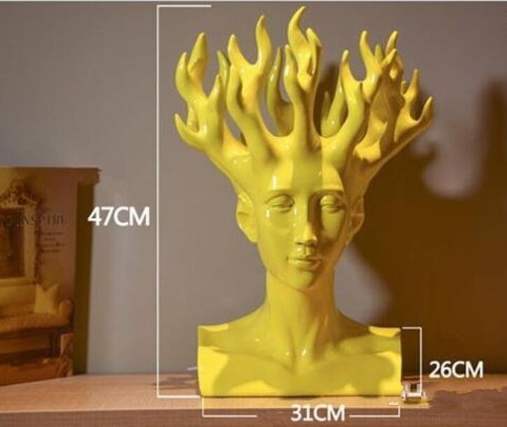 Man head ceramic vase home decor tabletop vases Movie Figure Art Designer creative