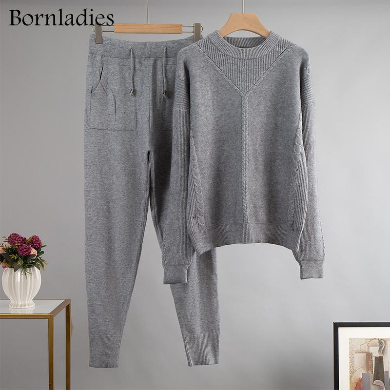 Women's Two Piece Pants Bornladies Autumn Oversized Women Knitted Tracksuits Winter O Neck Sweater And Harem 2 Warm Set Outfits, White
Women's Two Piece Pants Bornladies Autumn Oversized Women Knitted Tracksuits Winter O Neck Sweater And Harem 2 Warm Set Outfits, White