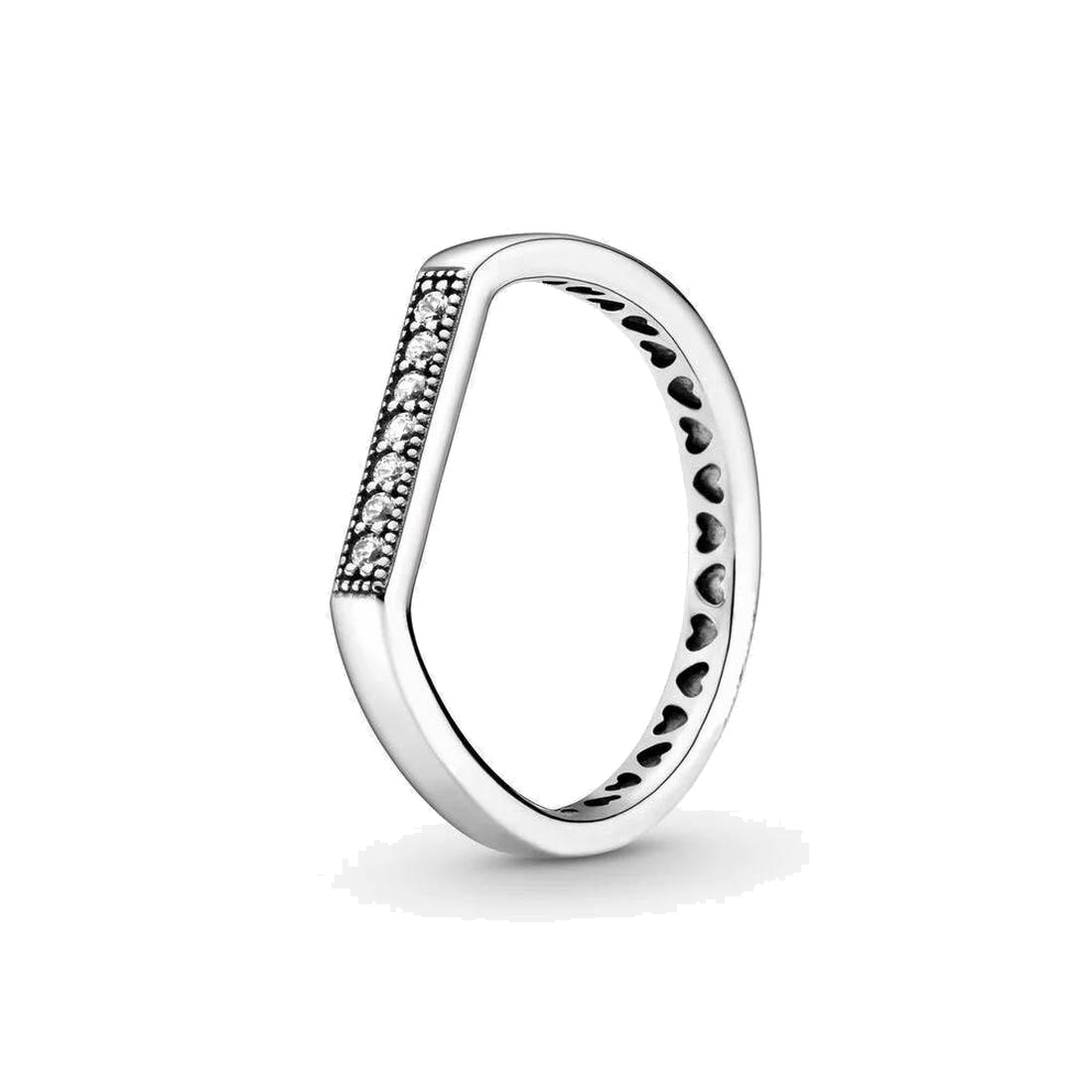 Fine jewelry Authentic 925 Sterling Silver Ring Fit Pandora Charm Sparkling Bar Stacking Engagement DIY Wedding Rings, Slivery;golden
Fine jewelry Authentic 925 Sterling Silver Ring Fit Pandora Charm Sparkling Bar Stacking Engagement DIY Wedding Rings, Slivery;golden