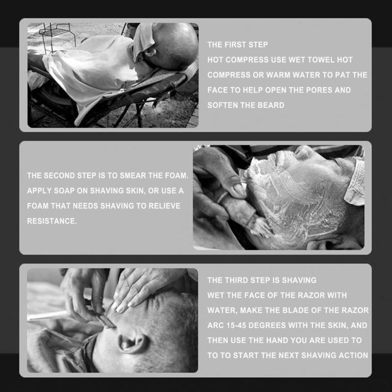 Hair Scissors Straight Edge Barber Razor Haircut Beard Eyebrow Shaving Tool Manual Depilation Hairdresser Trimming Tools