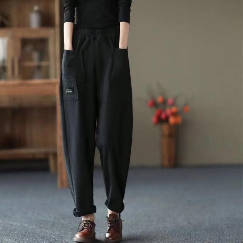 Women's Pants & Capris 2021 Autumn Cotton Linen Solid High Waist Elastic Band Pocket Soft Quality Casual Pant Female Ladys -4XL, Khaki
Women's Pants & Capris 2021 Autumn Cotton Linen Solid High Waist Elastic Band Pocket Soft Quality Casual Pant Female Ladys -4XL, Khaki