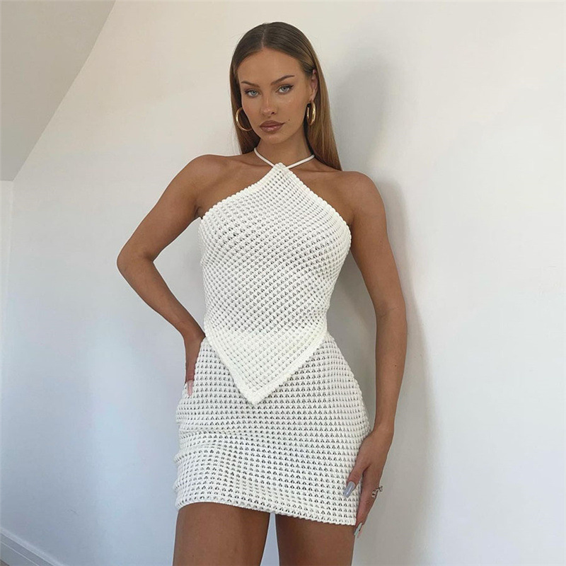 Bodycon Dress Nibber Sexy Knit Two Piece Sets Women Crop Top Mini Skirt Suit Female Club Outfits Casual Dresses Sleeveless Halter Backless Streetwear girl Party wear, White
Bodycon Dress Nibber Sexy Knit Two Piece Sets Women Crop Top Mini Skirt Suit Female Club Outfits Casual Dresses Sleeveless Halter Backless Streetwear girl Party wear, White