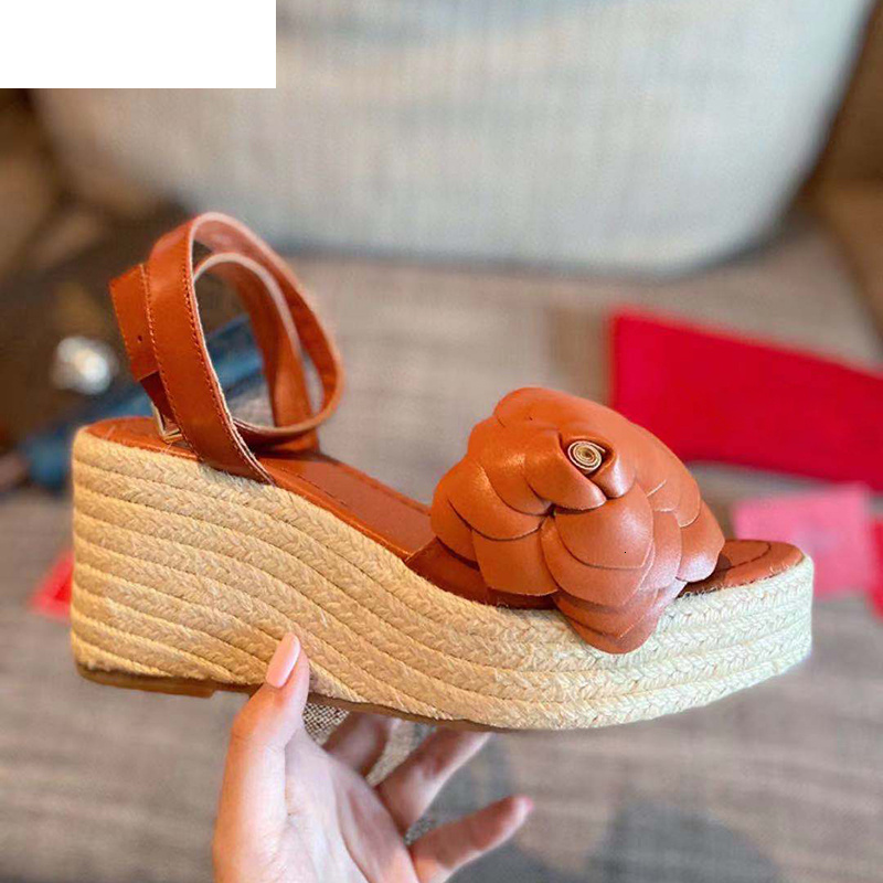 Sandals women catwalk solid color flower decor Platform wedge high heel Shoes Holiday Beach Ankle Strap Sandalias 2021 OK6K, Black 
Sandals women catwalk solid color flower decor Platform wedge high heel Shoes Holiday Beach Ankle Strap Sandalias 2021 OK6K, Black