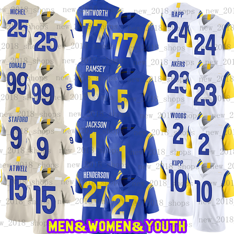 99 Aaron Donald 5 Jalen Ramsey Jersey 2 Robert Woods 9 Matthew Stafford Football 10 Cooper Kupp Cam Akers Los DeSean Jackson Sony Michel Tutu Atwell Angeles RA Darrell, Custom men jersey(g y)
99 Aaron Donald 5 Jalen Ramsey Jersey 2 Robert Woods 9 Matthew Stafford Football 10 Cooper Kupp Cam Akers Los DeSean Jackson Sony Michel Tutu Atwell Angeles RA Darrell, Custom men jersey(g y)