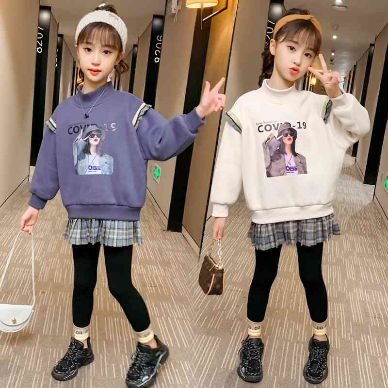 Girls' autumn 2020 new net red suit foreign sweater thickened children's clothes girls' Sports two-piece set
Girls' autumn 2020 new net red suit foreign sweater thickened children's clothes girls' Sports two-piece set