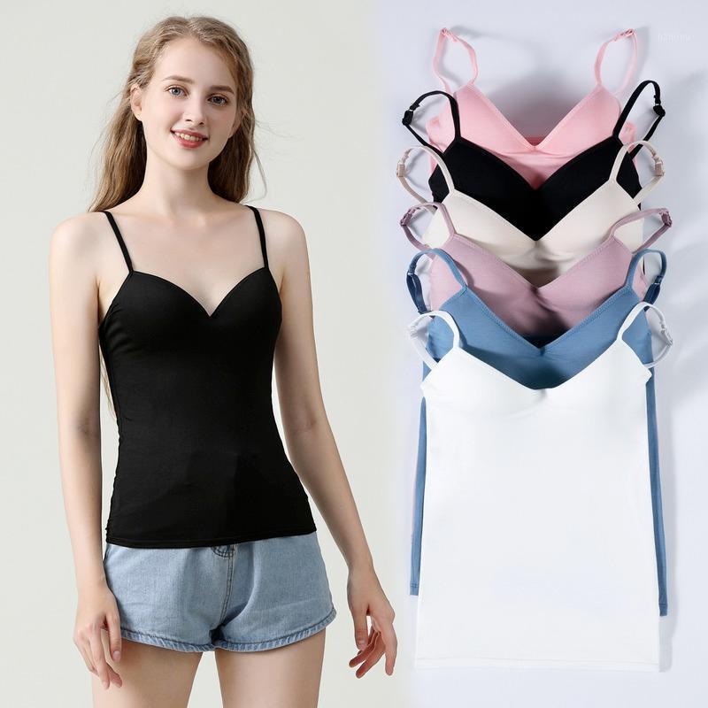 Camisoles & Tanks Women' Bucket Top Summer Modal One Piece Rimless Bra Sling Vest
Camisoles & Tanks Women' Bucket Top Summer Modal One Piece Rimless Bra Sling Vest