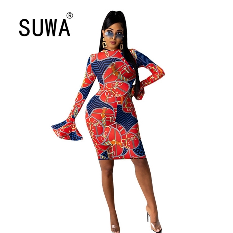 Contrast Red Chain Printed Sheath Knee Length Dresses For Women Casual Vintage Long Sleeve Evening Party And Wedding Sexy Robe 210525
Contrast Red Chain Printed Sheath Knee Length Dresses For Women Casual Vintage Long Sleeve Evening Party And Wedding Sexy Robe 210525