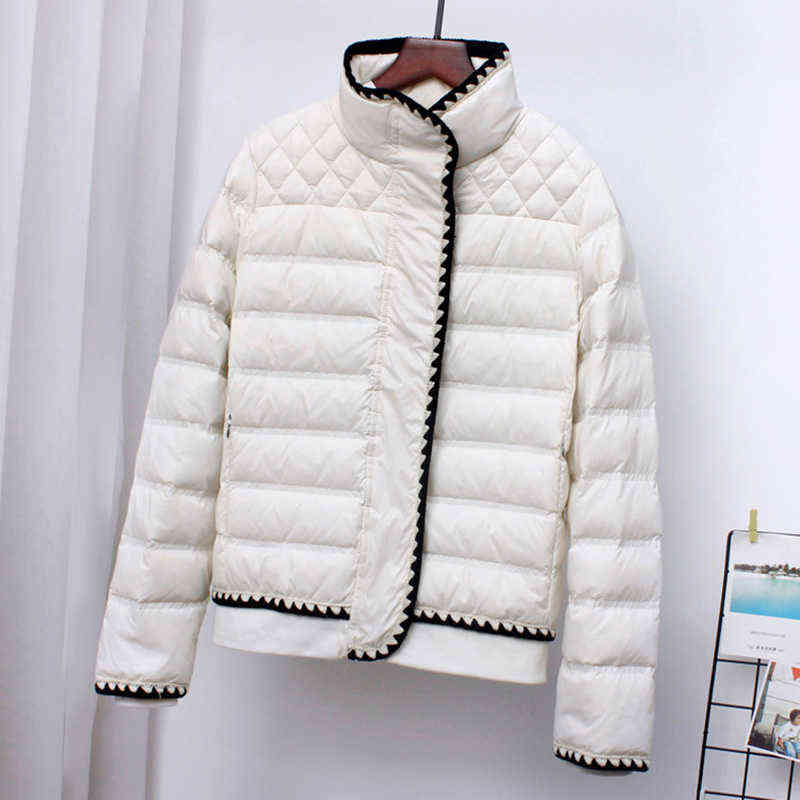 SEDUTMO Winter Fashion Duck Down Coat Women Slim Short Jackets Spring Ultra Light Casual Pocket Basic Parkas ED1493 211130