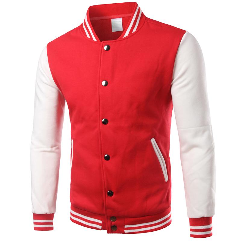 Brand White Varsity Baseball Jacket Men/Women 2021 Fashion Slim Fit Fleece Cotton College Jackets For Fall Bomber Veste Homme Men's